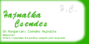 hajnalka csendes business card